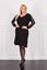 Picture of PLUS SIZE DRESS WITH BUTTERFLY CUTOUT ON SLEEVES
